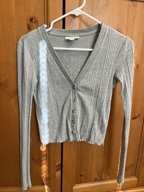 Grey Top Shop light weight cardigan size 4